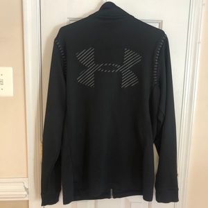 Men’s Under Armour full zip lightweight zip jacket Medium Black
